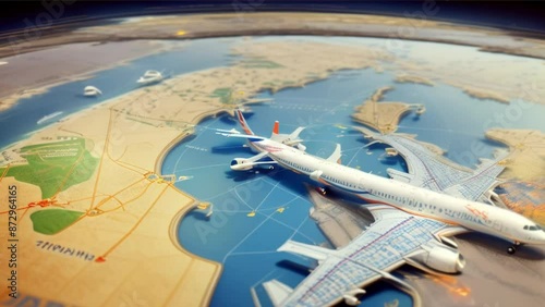 travel around the world map ganrative.ai