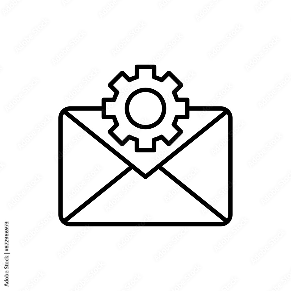 Administrator mail outline icons, minimalist vector illustration ,simple transparent graphic element .Isolated on white background Administrator mail outline icons, minimalist vector illustration ,simple transparent graphic element .Isolated on white background