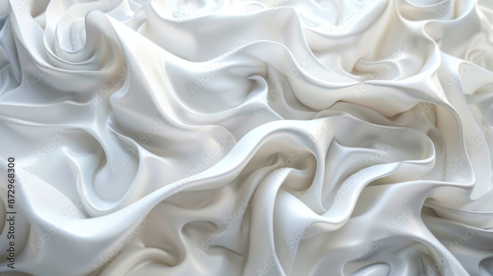 Abstract White Silk Drapery Abstract White Silk Drapery