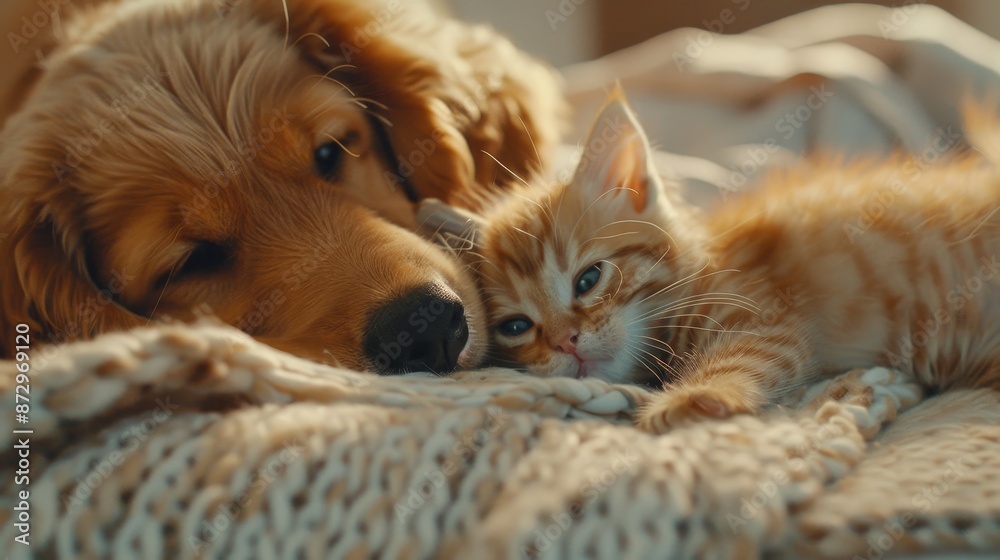 Witness the adorable companionship of a playful puppy and kitten. Their heartwarming interaction embodies the bond between unlikely friends, bringing joy and laughter. Witness the adorable companionship of a playful puppy and kitten. Their heartwarming interaction embodies the bond between unlikely friends, bringing joy and laughter.