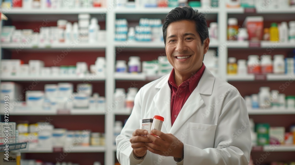 The Pharmacist Holding Medications The Pharmacist Holding Medications