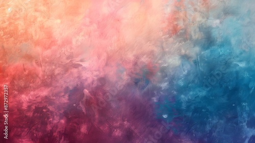 Abstract Watercolor Background with Pink and Blue Hues.