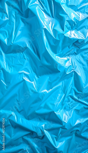 crumpled plastic paper textured background 