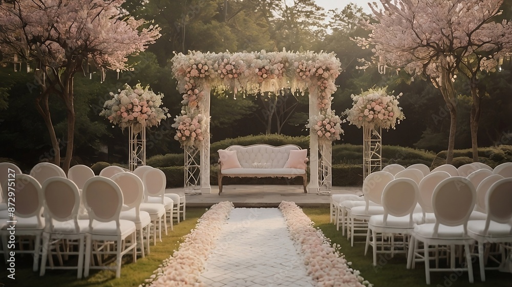 Obraz premium a high-definition photograph of the wedding scene