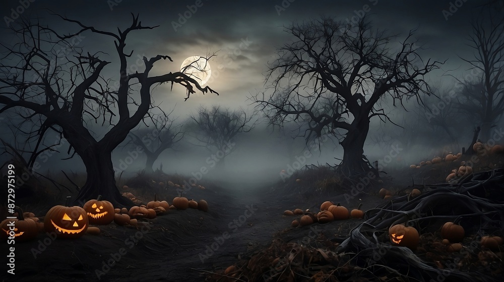 Halloween Dark Background Photo Halloween Dark Background Photo