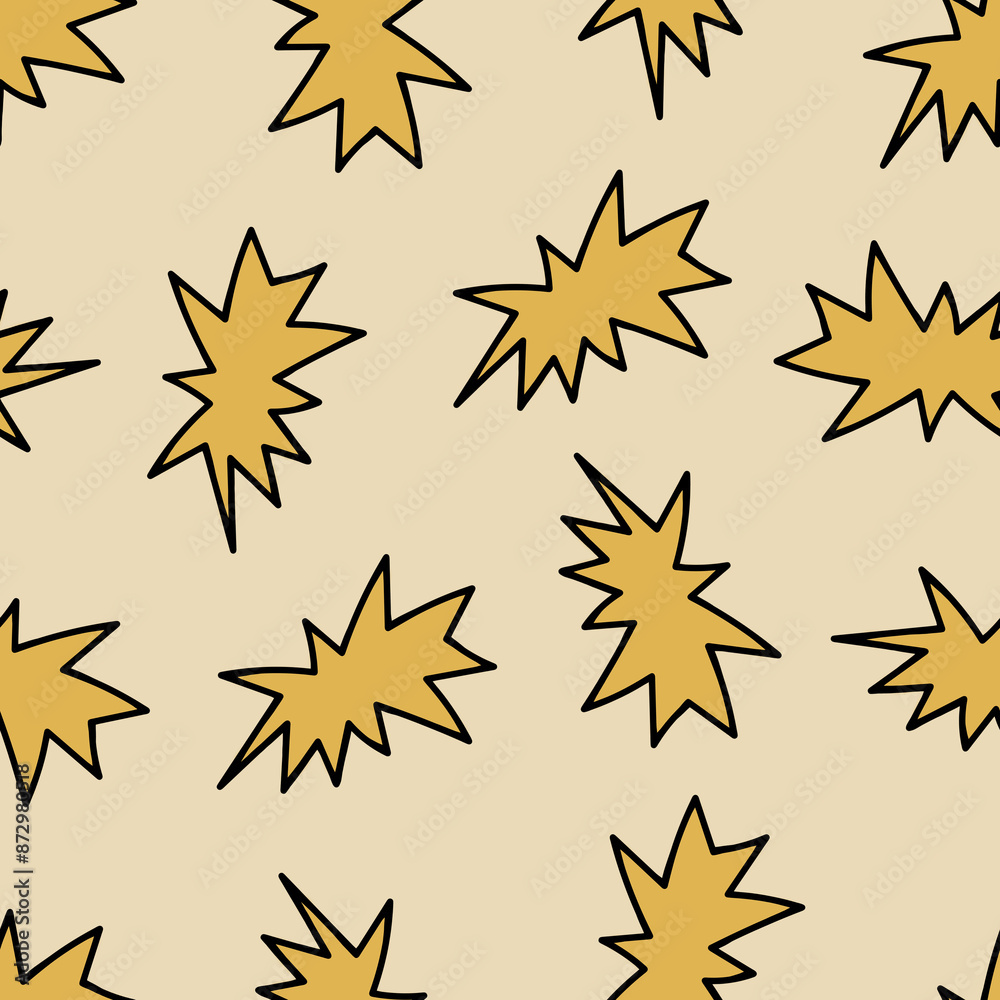 Seamless Pattern with Speech Bubbles. Yellow Cloud on Yellow Background. Doodle Speech Bubble Digital Paper. Friendship Design for Your Skin Device or Website. Seamless Pattern with Speech Bubbles. Yellow Cloud on Yellow Background. Doodle Speech Bubble Digital Paper. Friendship Design for Your Skin Device or Website.