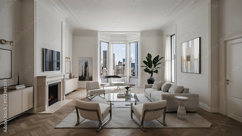 Modern interior design of living room Modern interior design of living room