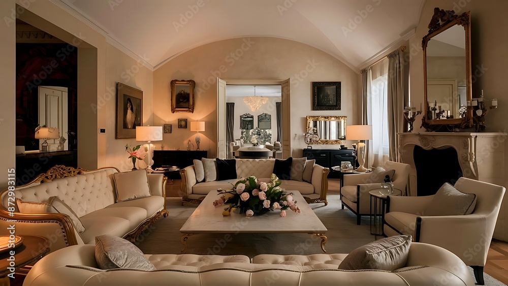 Classy living room with nice furniture Classy living room with nice furniture