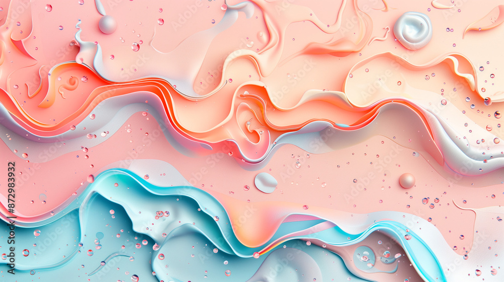 Soft and endearing pastel art with color splashes gradient background with beautiful paper patterns, abstract forms, stripes and tiles Soft and endearing pastel art with color splashes gradient background with beautiful paper patterns, abstract forms, stripes and tiles