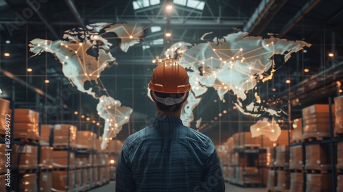 A comprehensive overview of international and global supply chain management, highlighting logistics, distribution, and strategic planning for efficient global operations. photo