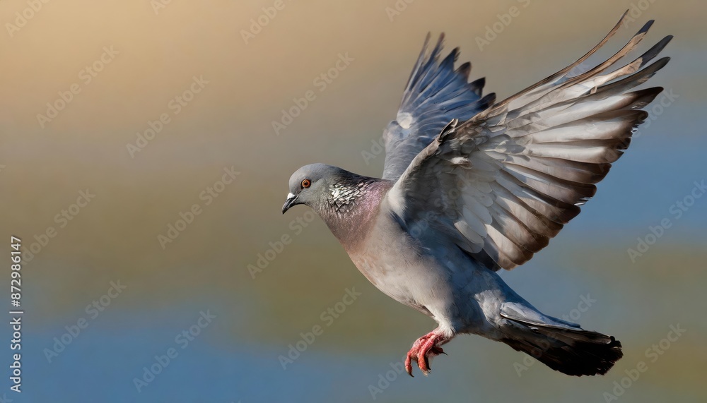 Fototapeta premium Rock Pigeon in its natural environment , generated by AI. High quality photo