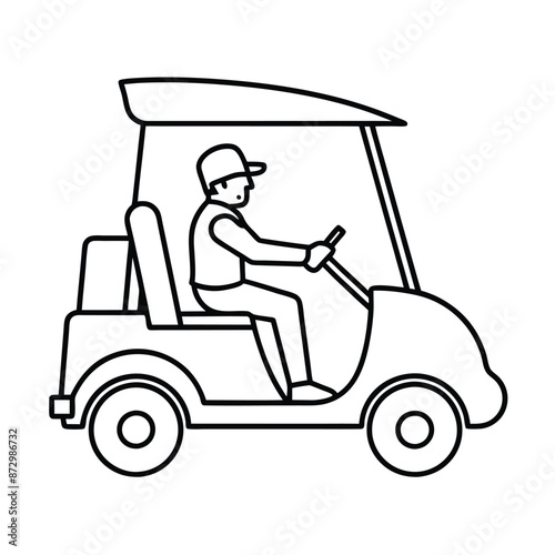 Golfer coloring pages for coloring book