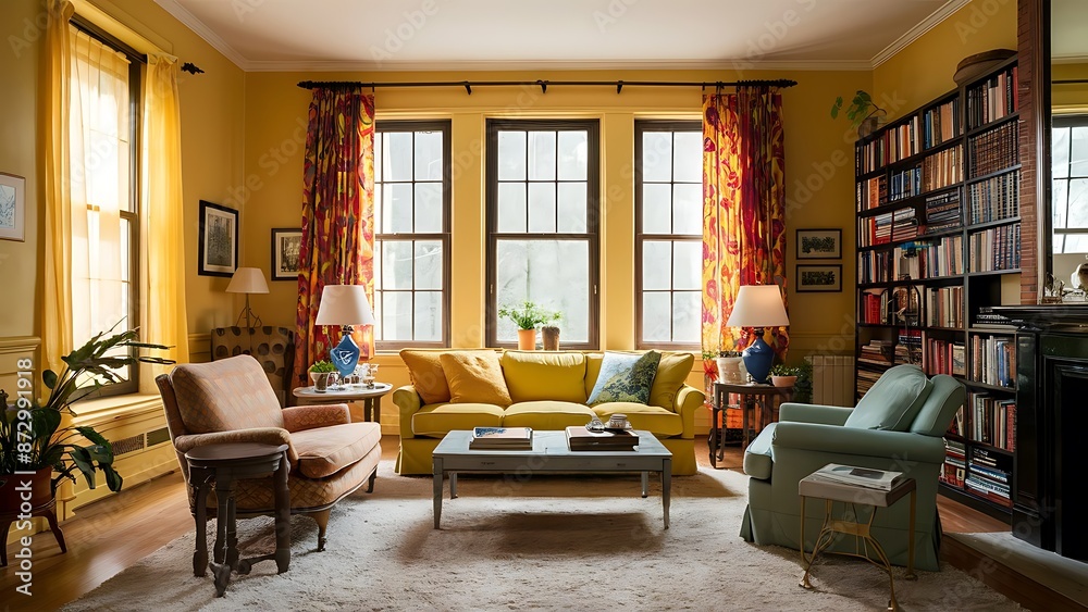Sunny Yellow Living Room