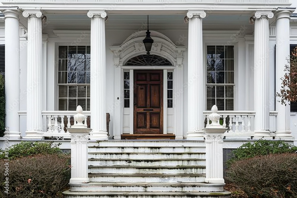 Elegant Colonial Entrance Elegant Colonial Entrance