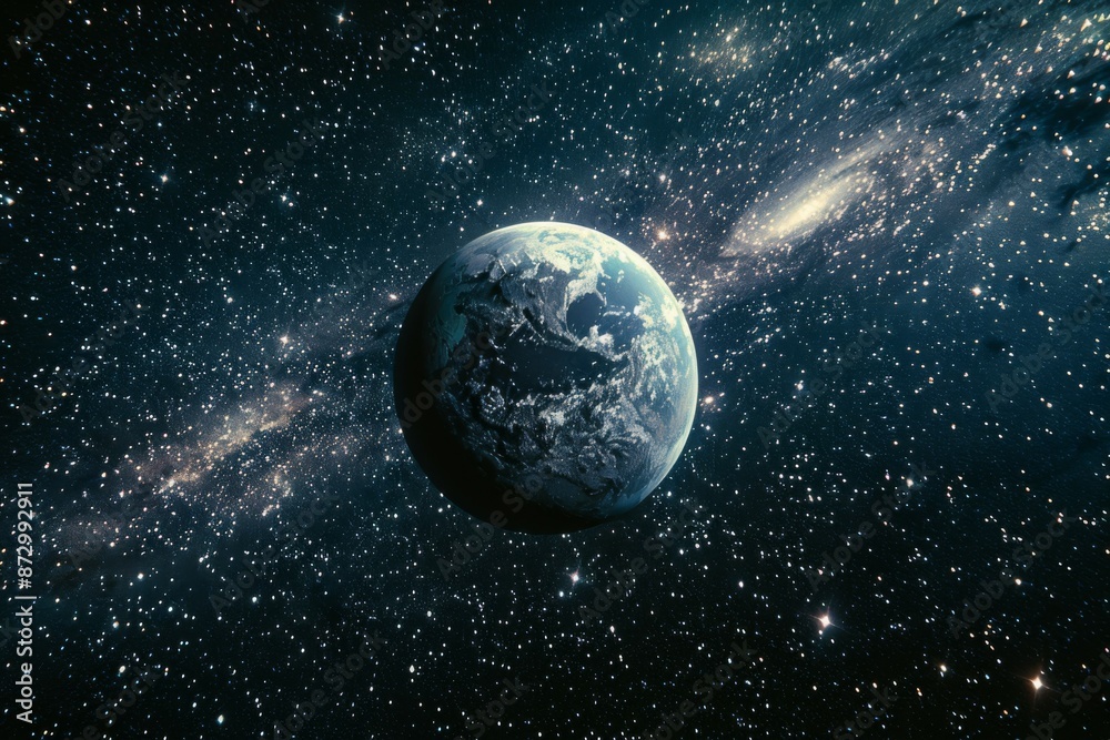 Obraz premium Earth in Outer Space