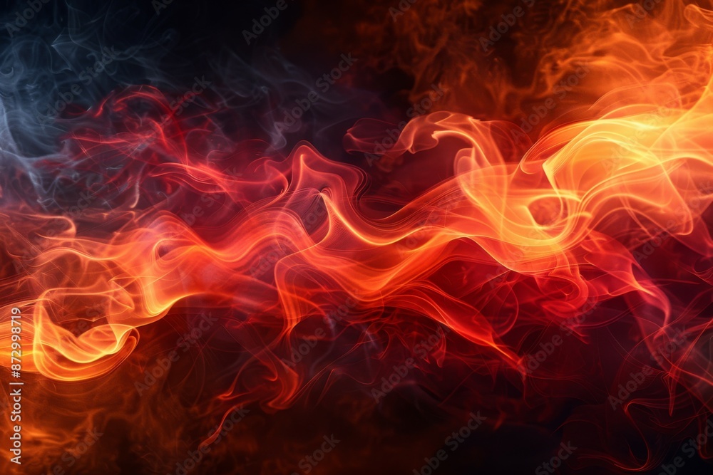 Abstract Fiery Swirls Abstract Fiery Swirls
