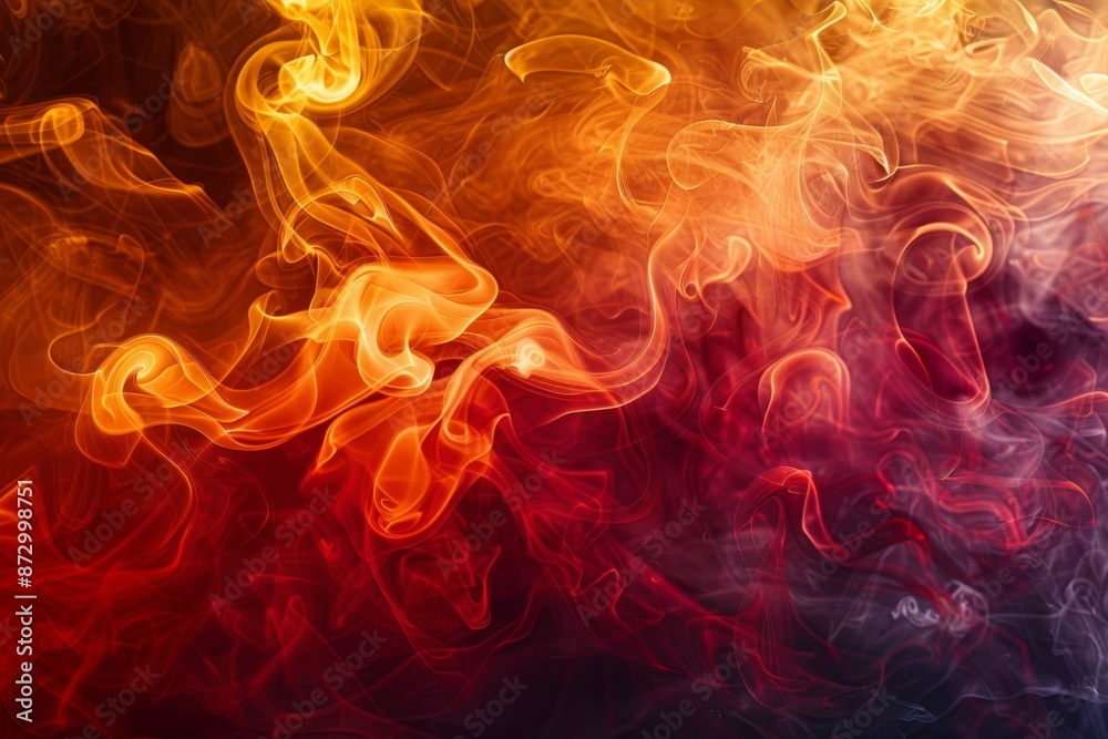 Abstract Fiery Smoke Background Abstract Fiery Smoke Background