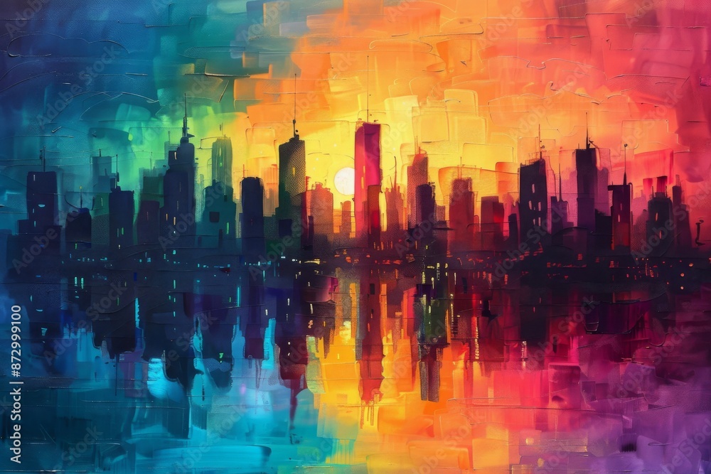 Abstract Urban Sunrise Abstract Urban Sunrise