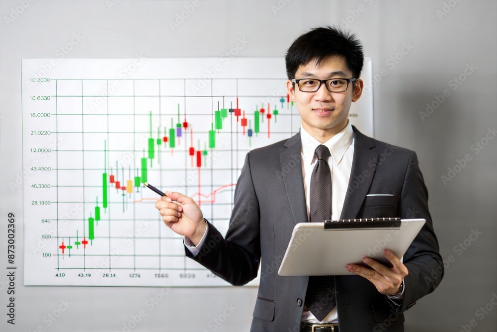 Asian Financial Analyst Presenting Market Analysis Report
Asian Financial Analyst Presenting Market Analysis Report