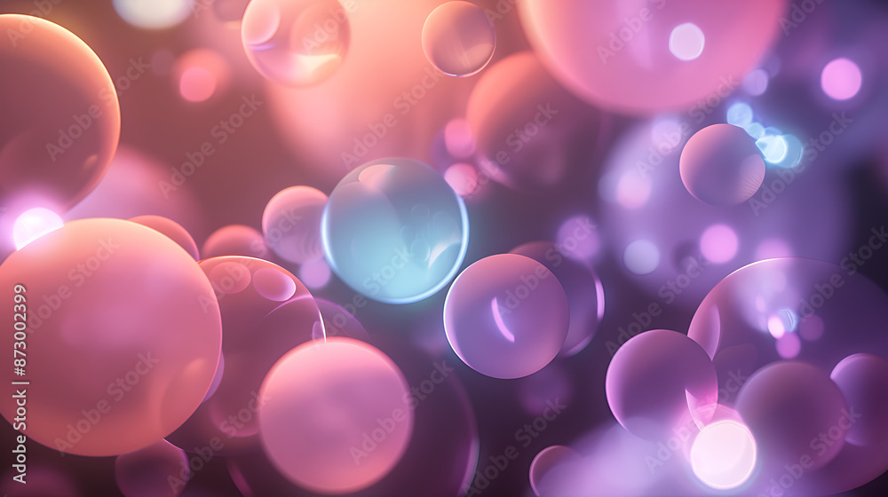 Mesmerizing Bubble Symphony in Soft Pastel Glow Mesmerizing Bubble Symphony in Soft Pastel Glow