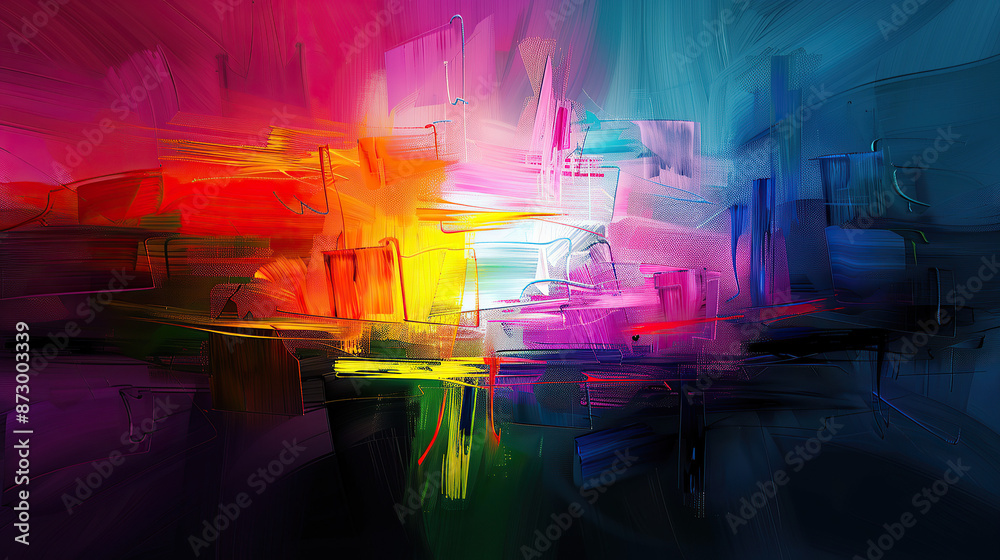Naklejka premium Abstract colorful background
