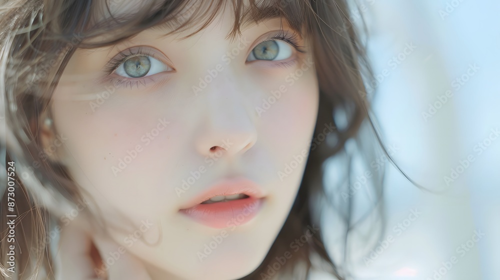 清楚できれいな女性のお顔 清楚できれいな女性のお顔