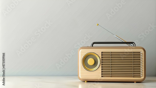 National Radio Day. Copy Space
