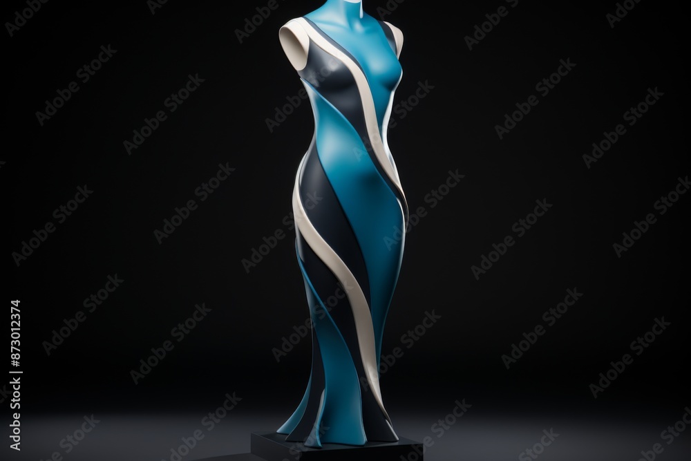 Abstract Mannequin with Swirling Dress Abstract Mannequin with Swirling Dress