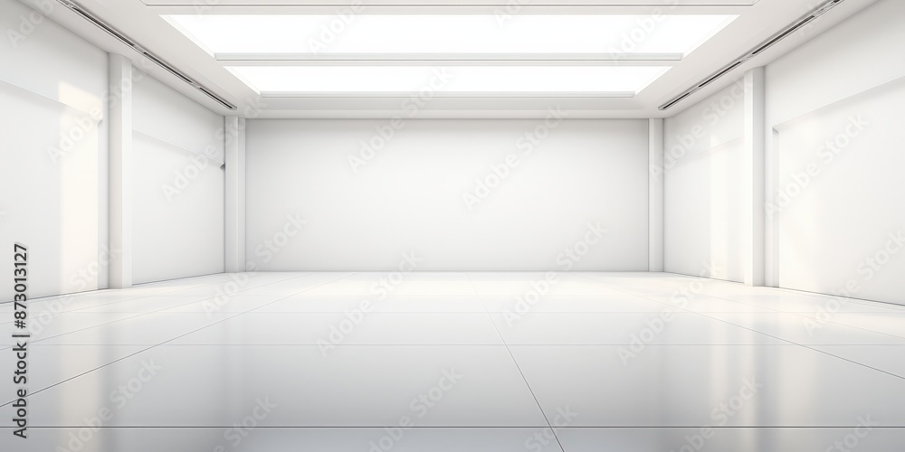 Fototapeta premium Empty White Room Interior Design