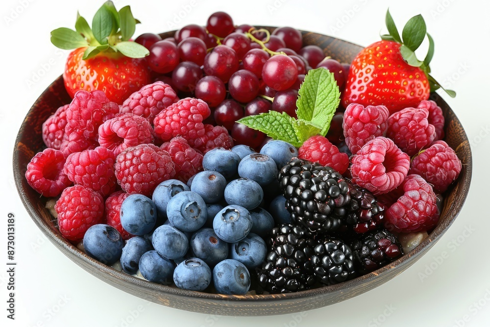Bowl of oatmeal with fruits professional advertising food photography Bowl of oatmeal with fruits professional advertising food photography