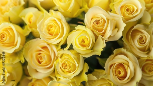 Start the day with a positive quote on a bouquet of yellow roses