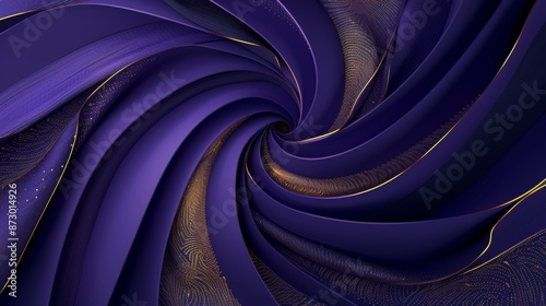image background for pptx presentation, arabian style, with metallic gold patterns or spiral, minimal white with gold, dark blue and dark purple gradients, 3D, carl zeiss distagon t* 35mm f/ 1