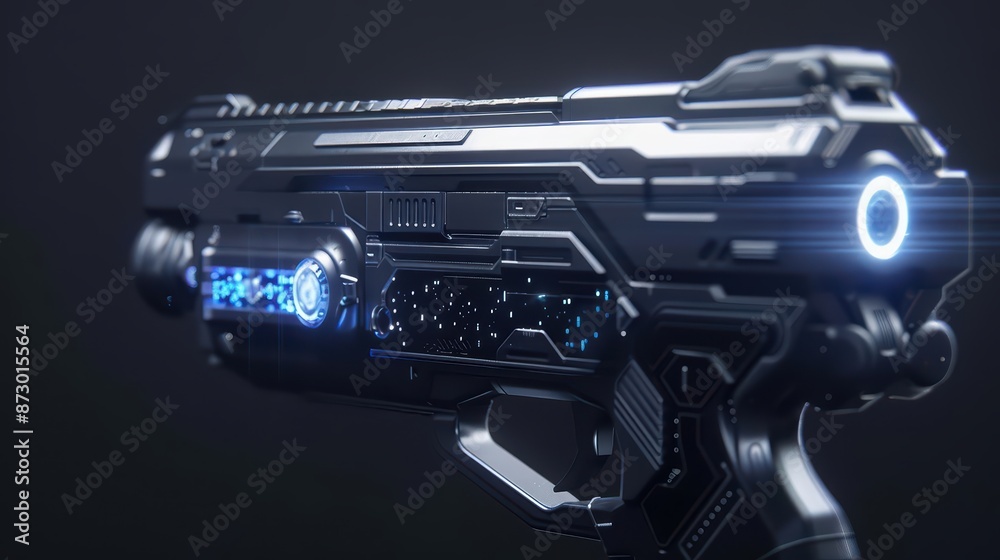 A hightech video game introduces virtual guns encrusted with enchanted gems A hightech video game introduces virtual guns encrusted with enchanted gems