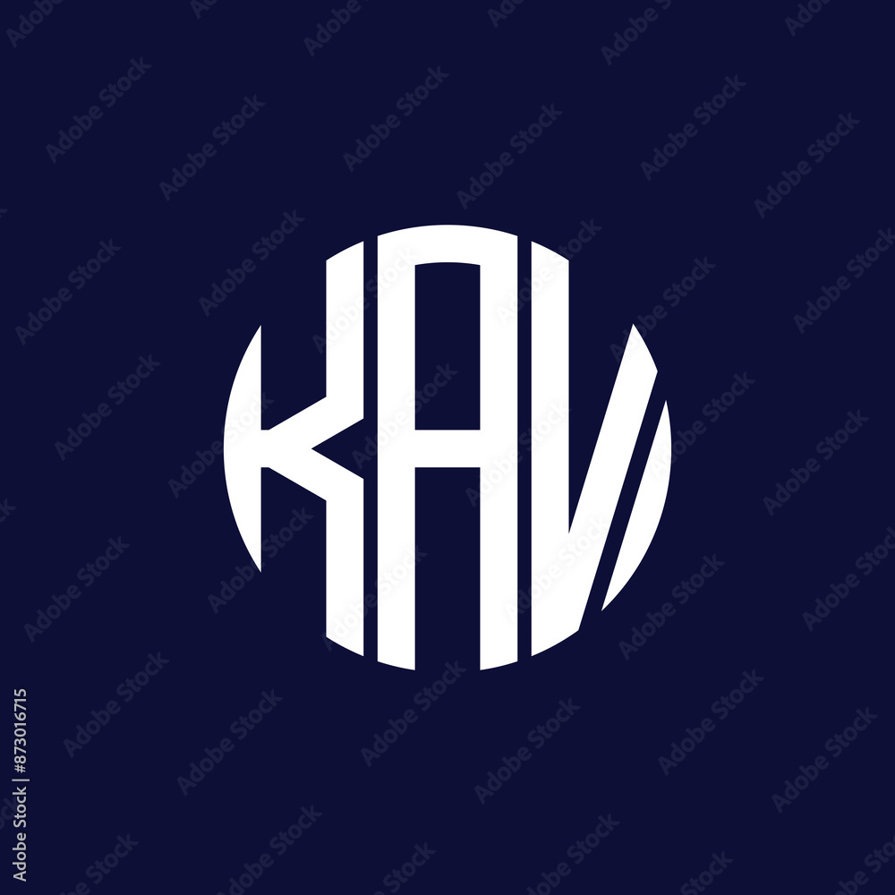 Obraz premium kav circle logo design