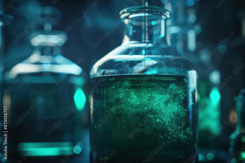 An advanced laboratory integrates mystical elements into its scientific experiments An advanced laboratory integrates mystical elements into its scientific experiments