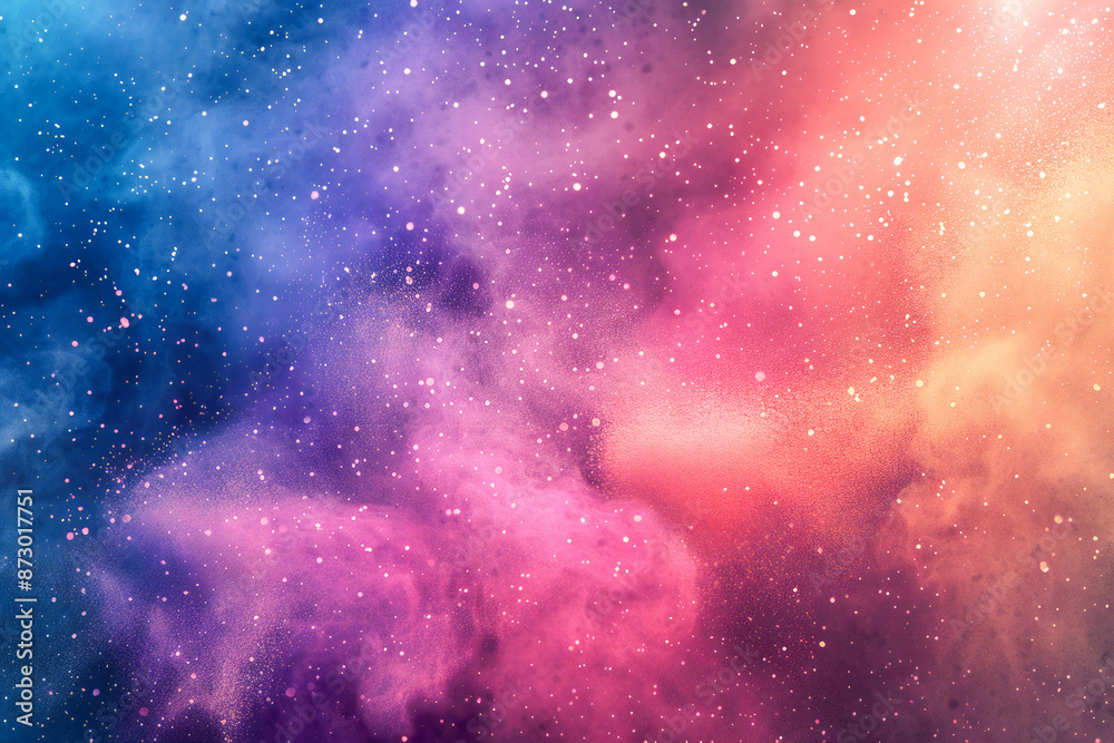 Naklejka premium abstract background with copy space image, color powder exploding in freeze motion