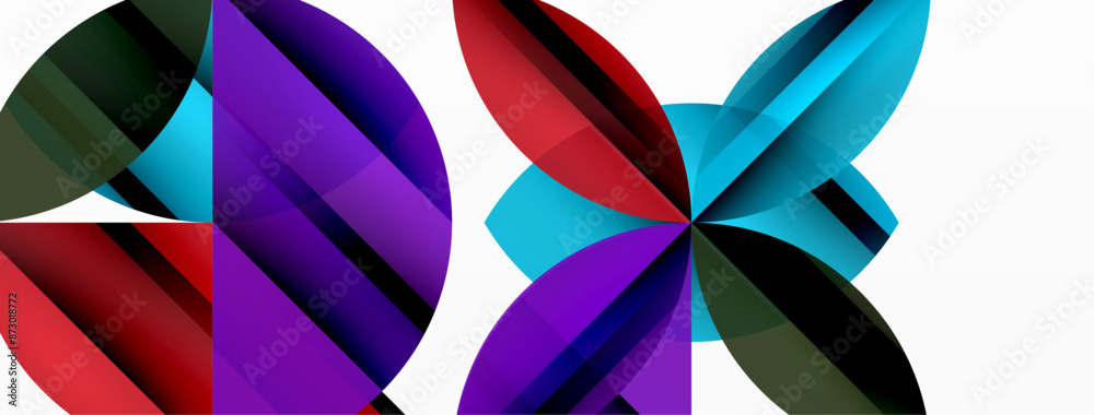 Circles and round shapes geometric minimal background Circles and round shapes geometric minimal background