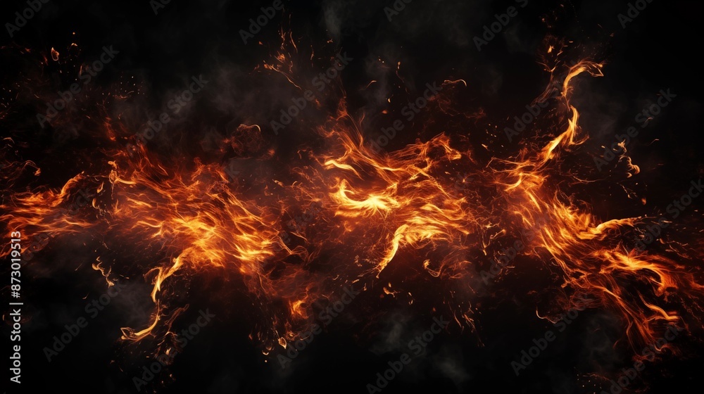 Dynamic Swirl of Incandescent Flames Dynamic Swirl of Incandescent Flames
