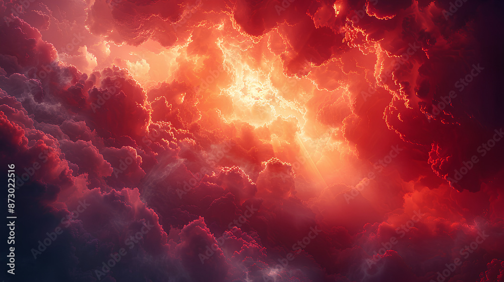 sunlight penetrating the red sky 3d sky rendering elements sunlight penetrating the red sky 3d sky rendering elements