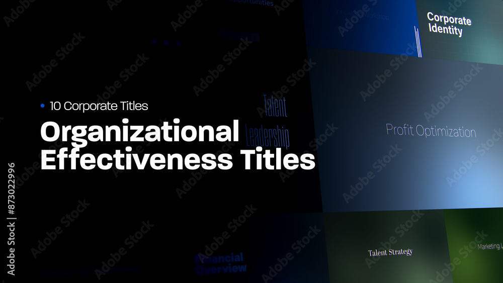 Controlling Title Organizational Effectiveness Titles | 10 Motion Titles with Control ...