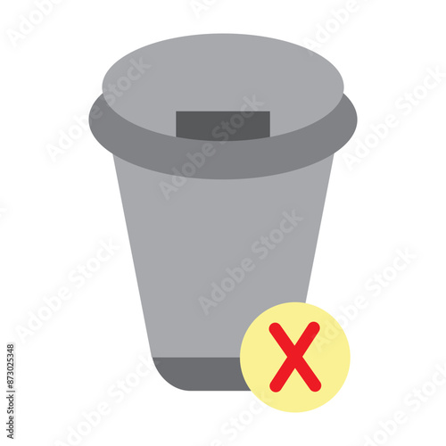 Singleuse items Vector Flat Icon Design