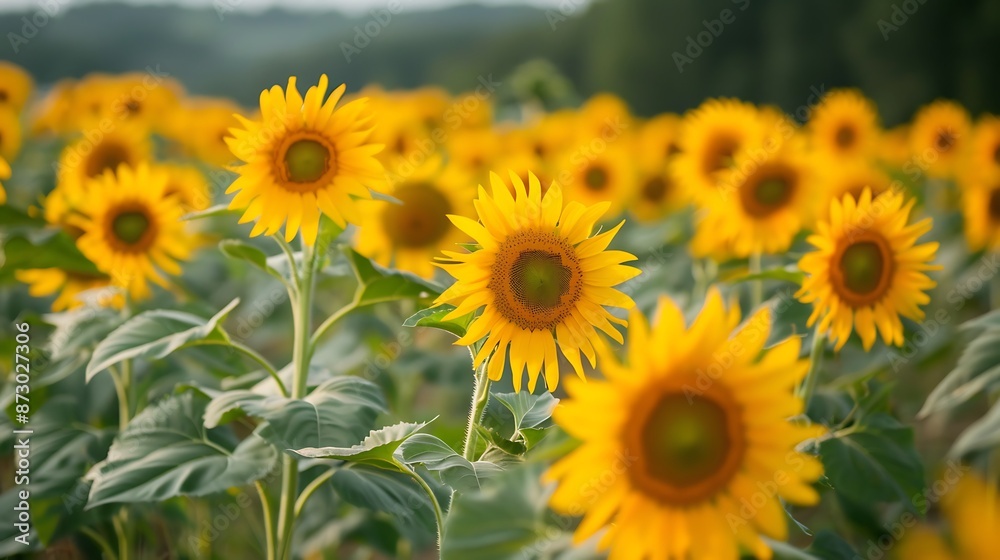Sunflowers Field at Sunset Sunflowers Field at Sunset