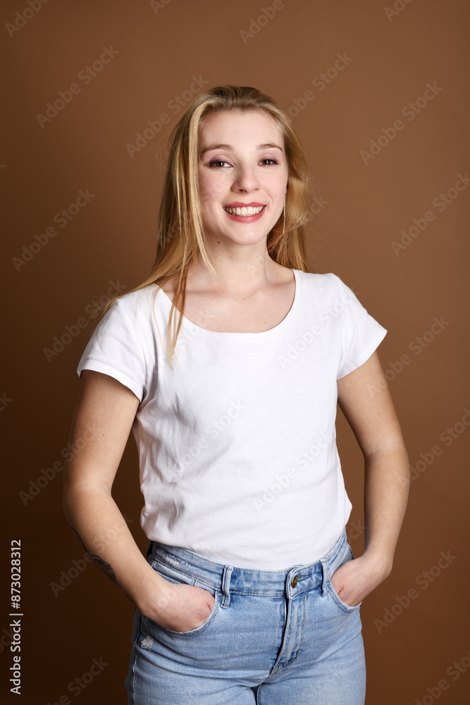Portrait of beautiful blond woman Portrait of beautiful blond woman