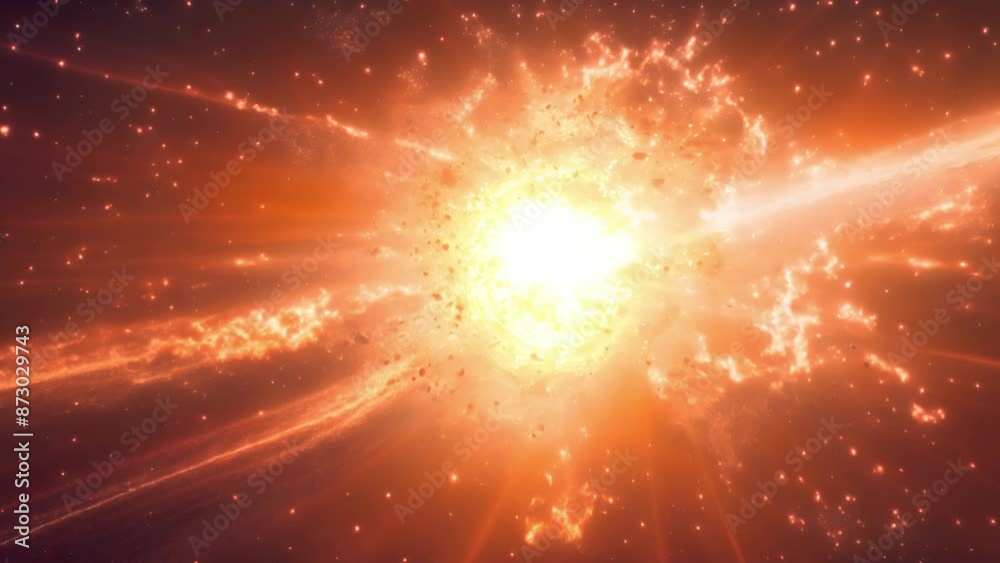 Radiant star death illuminates space with its explosive farewell Radiant star death illuminates space with its explosive farewell