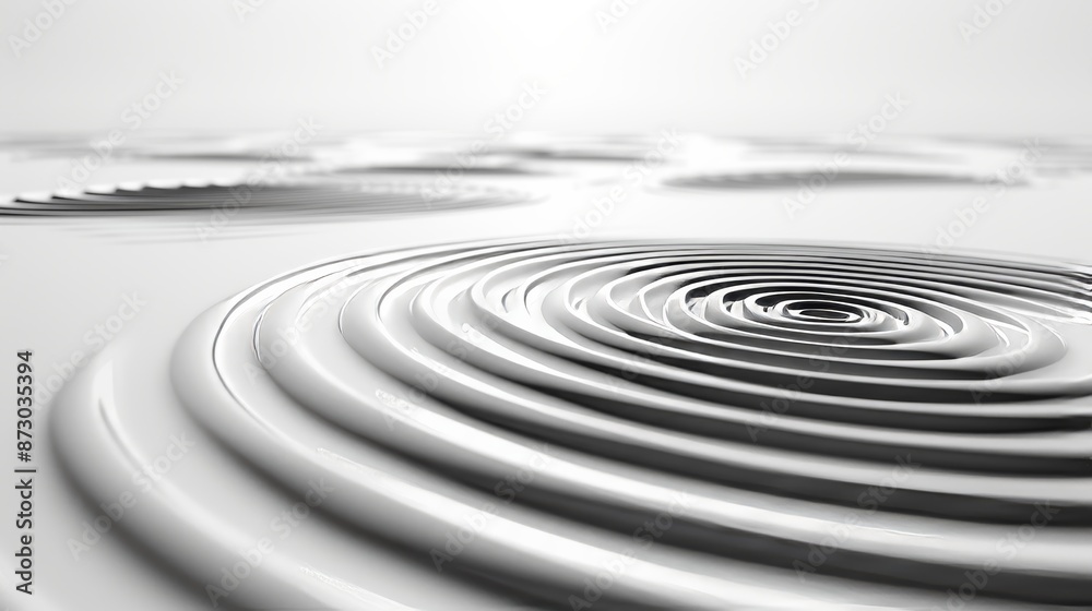 Wave circle sound ripple 3D rendering, ultra detailed, incredible detail, volumetric light, white background, smooth surface, large HD image Wave circle sound ripple 3D rendering, ultra detailed, incredible detail, volumetric light, white background, smooth surface, large HD image