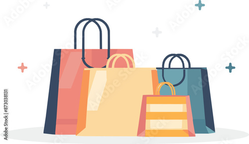 vector of variant shopping bag