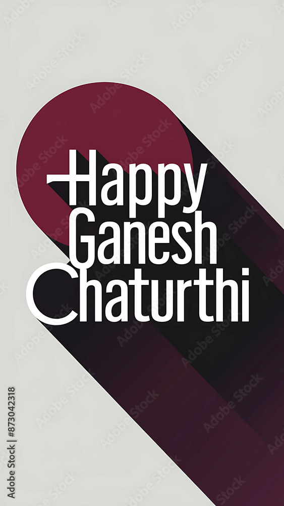 Naklejka premium Ganesh Chaturthi Story, Happy Ganesh Chaturthi, Greeting, Text, Ganesh Chaturthi, Typography, Calligraphy, Font,