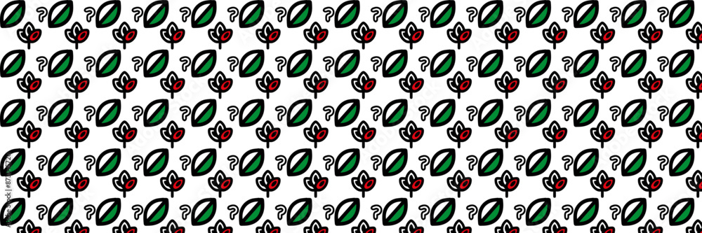 seamless pattern collection, Decorative wallpaper,flowers and leaves seamless pattern collection, Decorative wallpaper,flowers and leaves