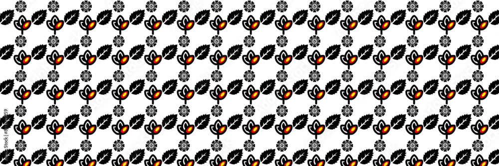 seamless pattern collection, Decorative wallpaper,flowers and leaves seamless pattern collection, Decorative wallpaper,flowers and leaves