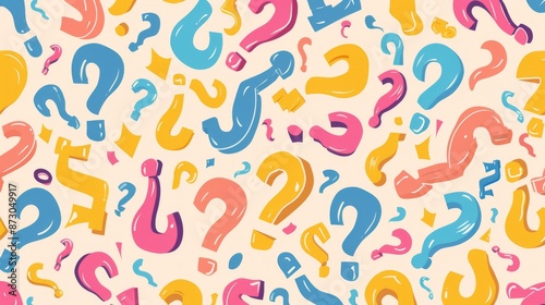 Colorful Question Mark Pattern